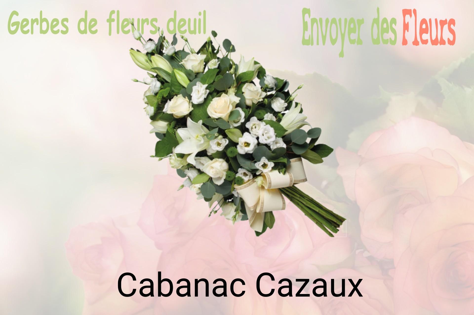 Gerbe de fleurs de deuil livrée à Cabanac-Cazaux